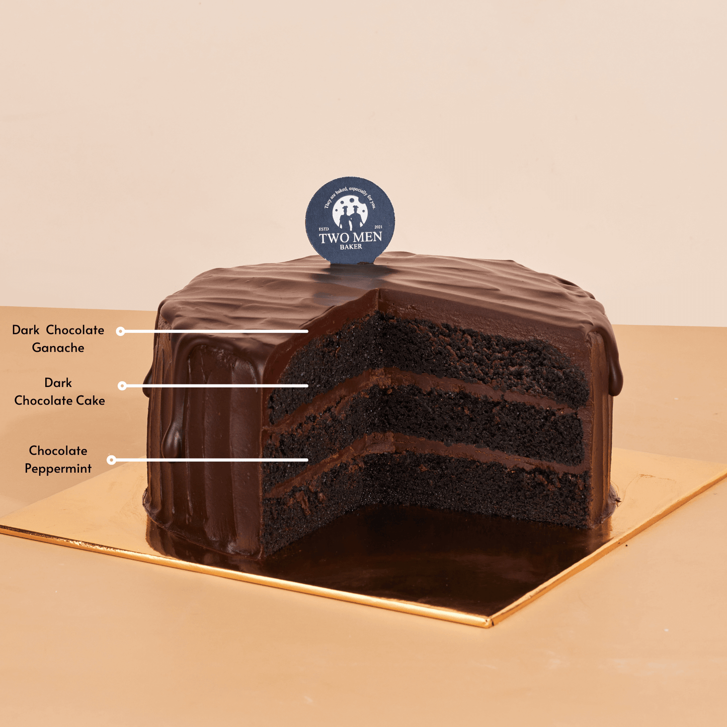 Chocolate W/Wo Peppermint Cake | Same-Day Delivery Cake